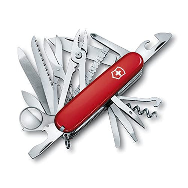Victorinox Schweizer Taschenmesser Gross, Swiss Champ, Swiss Army Knife, Multitool, 33 Funktionen, Klinge, Korkenzieher, Schraubendreher im Sale